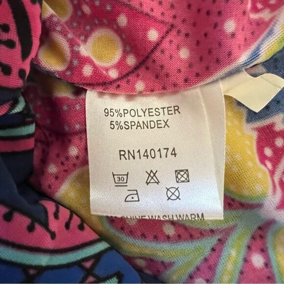 Reborn Tribal Print Wide Waistband Wide Pants size M - Picture 7 of 9